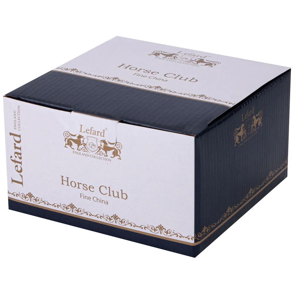 Чайная пара из фарфора синяя 300 мл Porcelain Horse Set