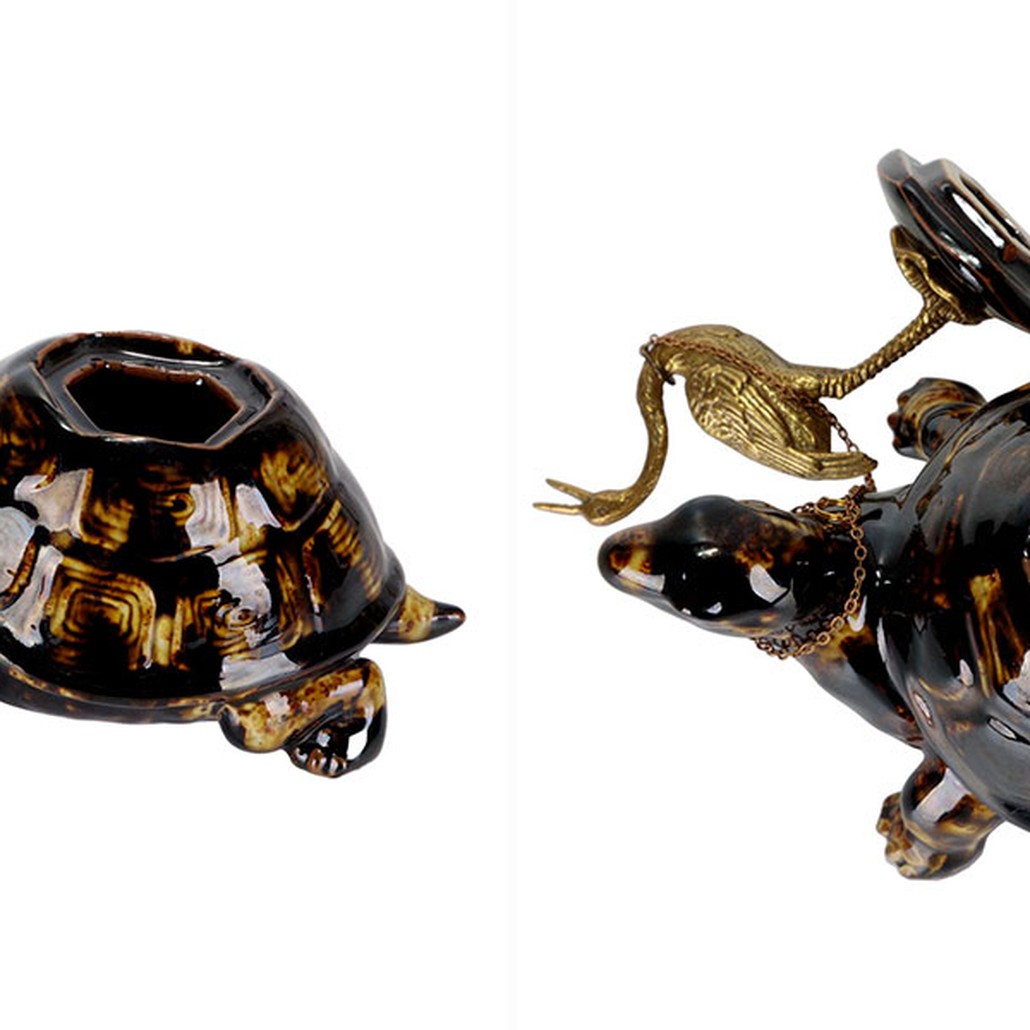 Чайник фарфоровый в виде черепахи Crane & Turtle