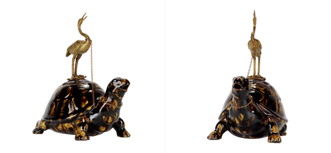 Чайник фарфоровый в виде черепахи Crane & Turtle