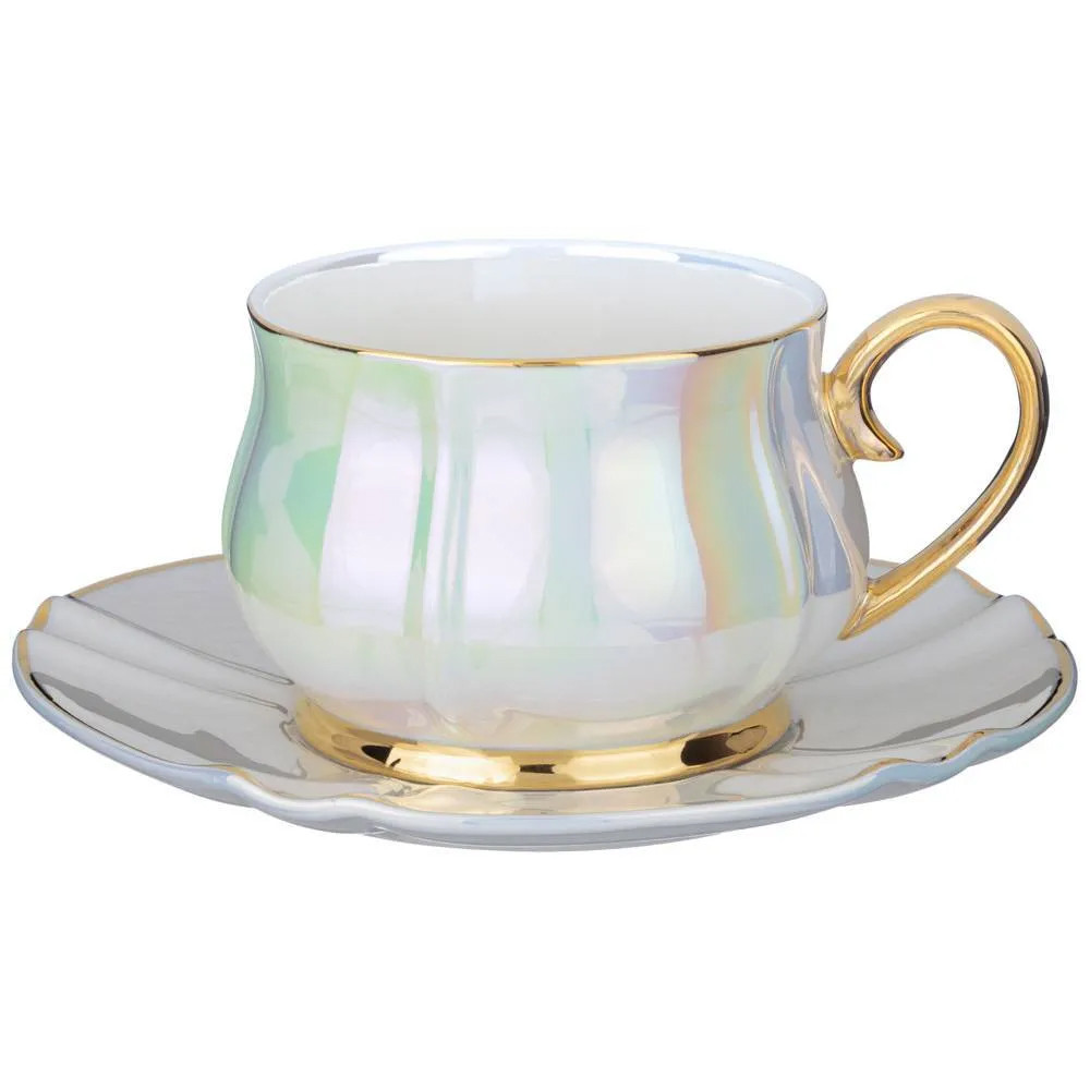 Чайный набор из фарфора на 4 персоны 8 предметов Porcelain Pearl