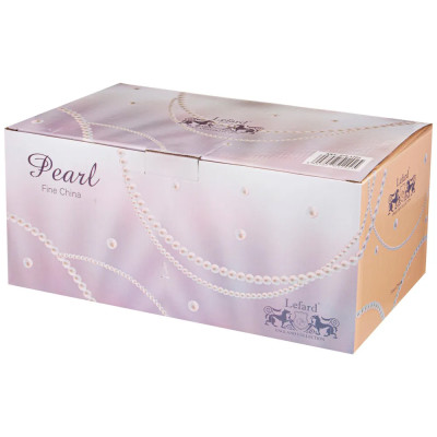 Чайный набор из фарфора на 6 персон 7 предметов Porcelain Pearl