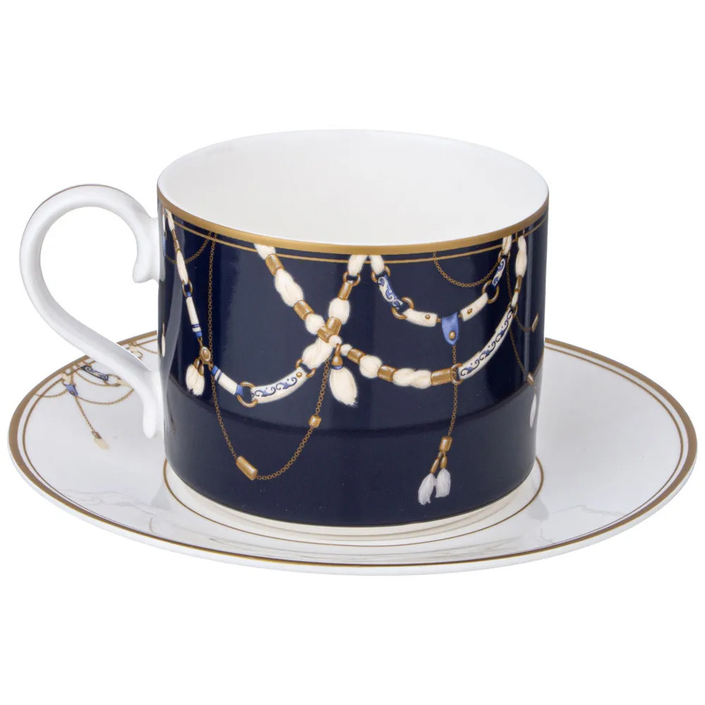 Чайный набор из фарфора с изображением лошадей на 6 персон 12 предметов Porcelain Horse Set