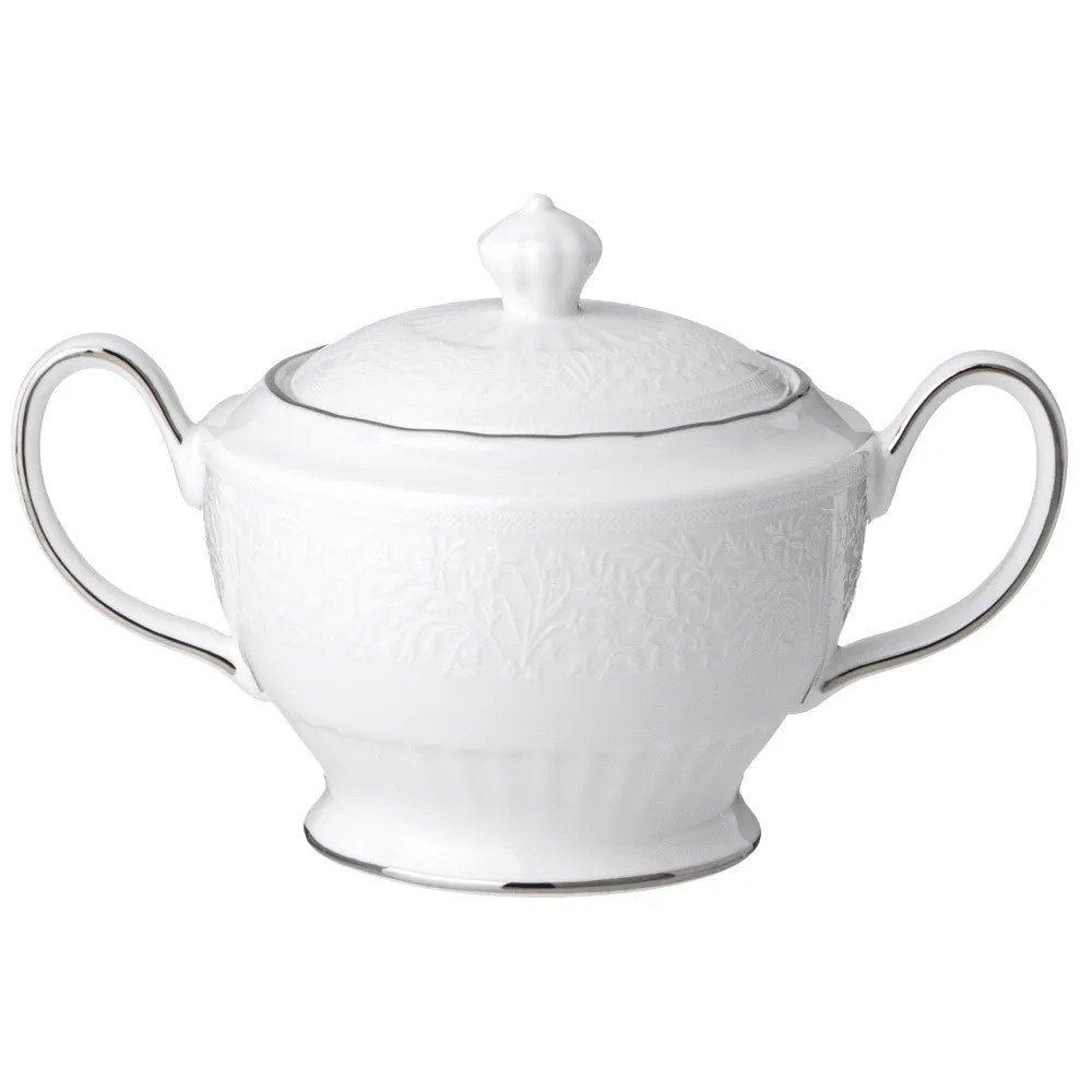 Чайный сервиз белый из фарфора на 6 персон 14 предметов Garden Whisper Porcelain Set