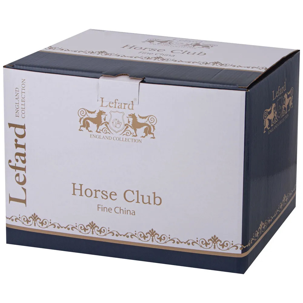 Чайный сервиз из фарфора с изображением лошадей на 6 персон 14 предметов Porcelain Horse Set