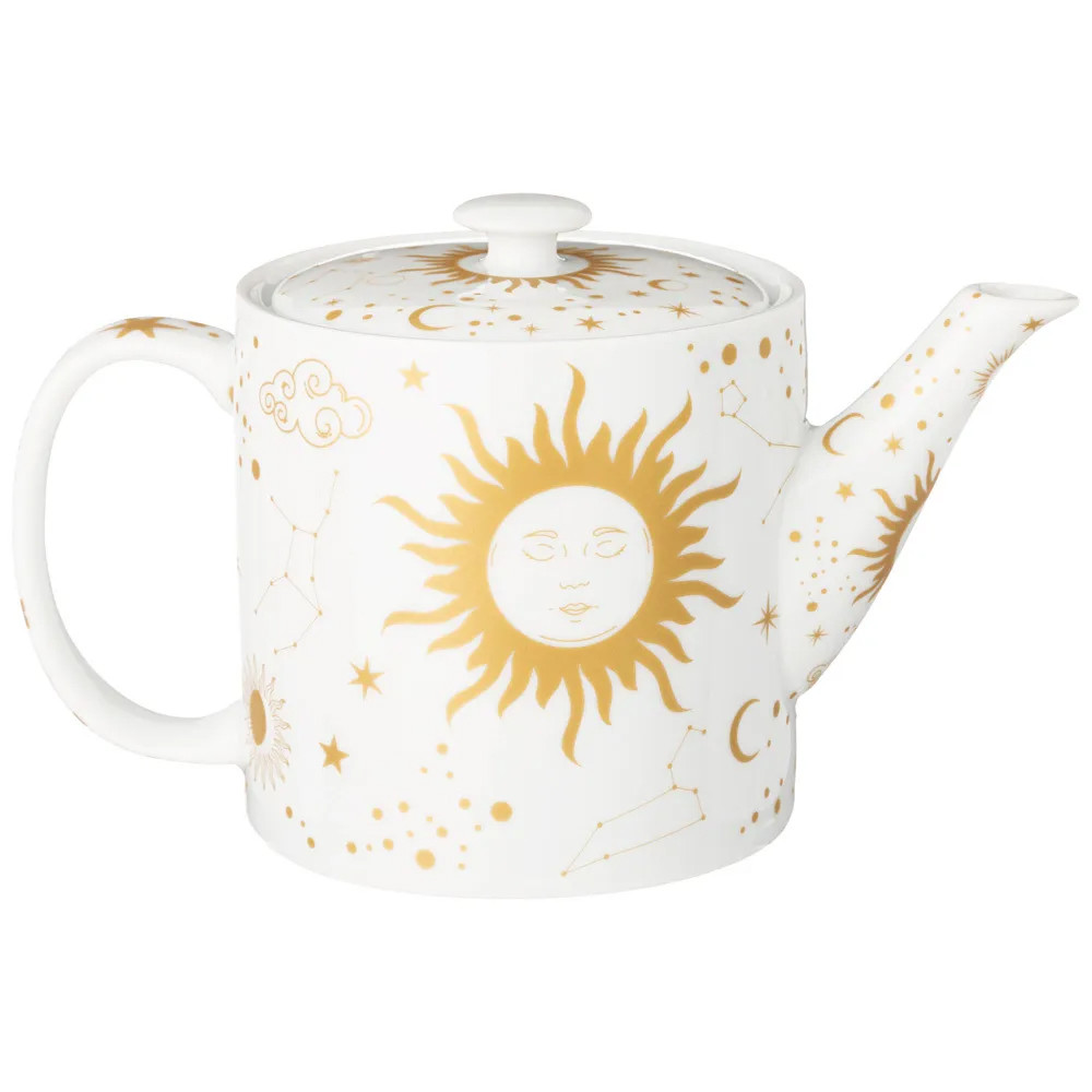 Чайный сервиз из фарфора с рисунком звезд и созвездий на 6 персон 14 предметов Porcelain Astronomy Collection