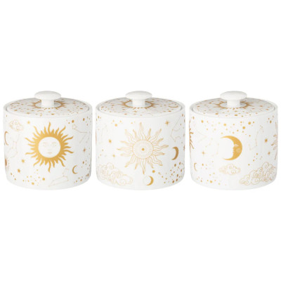 Чайный сервиз из фарфора с рисунком звезд и созвездий на 6 персон 14 предметов Porcelain Astronomy Collection