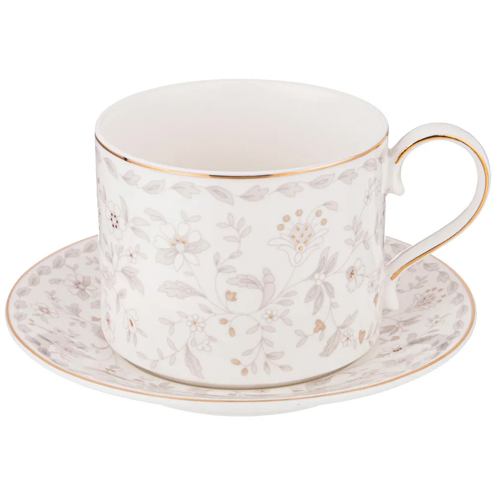 Чайный сервиз из фарфора с цветочным принтом на 6 персон 14 предметов Floral Charm