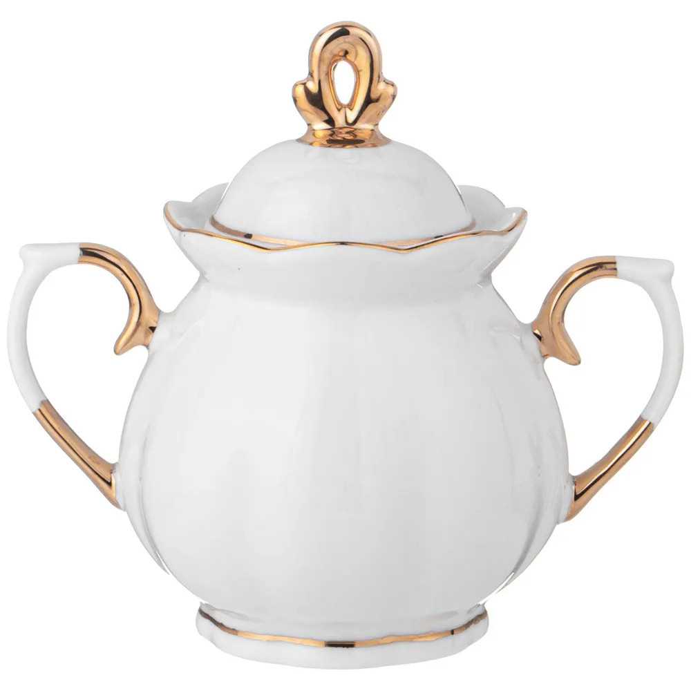 Чайный сервиз из фарфора со стразами на 6 персон 15 предметов Shine Porcelain