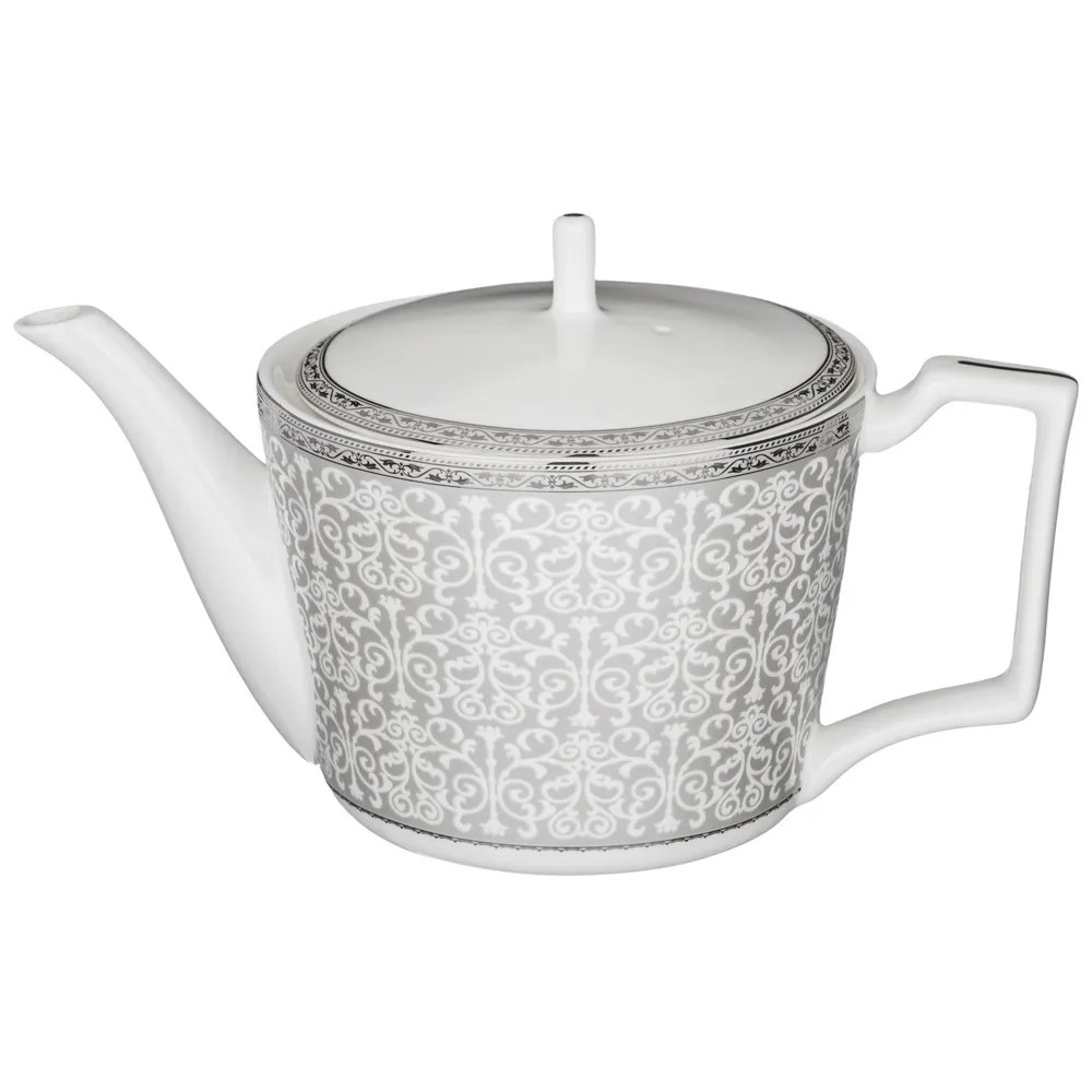 Чайный сервиз серо-белого цвета из фарфора на 6 персон 20 предметов Royal Porcelain Collection