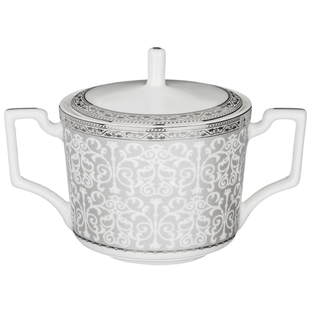 Чайный сервиз серо-белого цвета из фарфора на 6 персон 20 предметов Royal Porcelain Collection