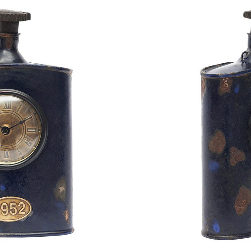 Часы Antique Indian Bottle of Brandy Clock