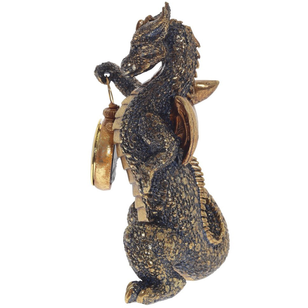 Часы в виде дракона Gold Black Dragon with Clock