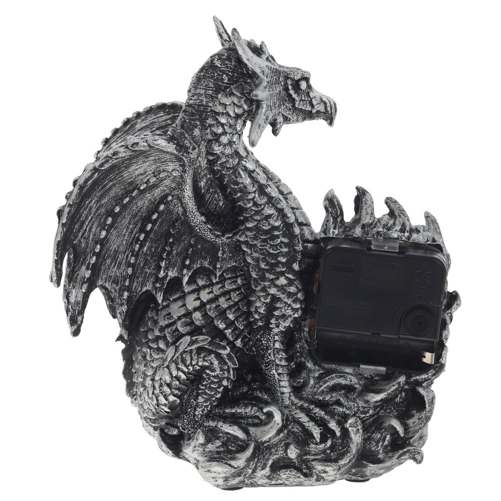 Часы в виде дракона Silver Dragon Clock