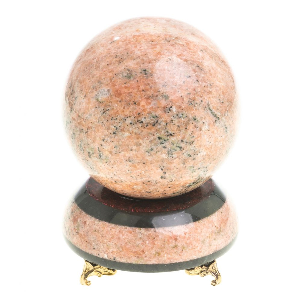 Часы настольные в виде шара из натурального камня Ball Stone Clock