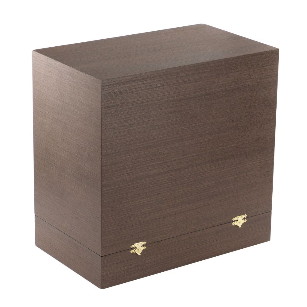 Часы настольные из натурального камня Малахит с декором в виде орла в подарочной коробке Eagle Stone Clock