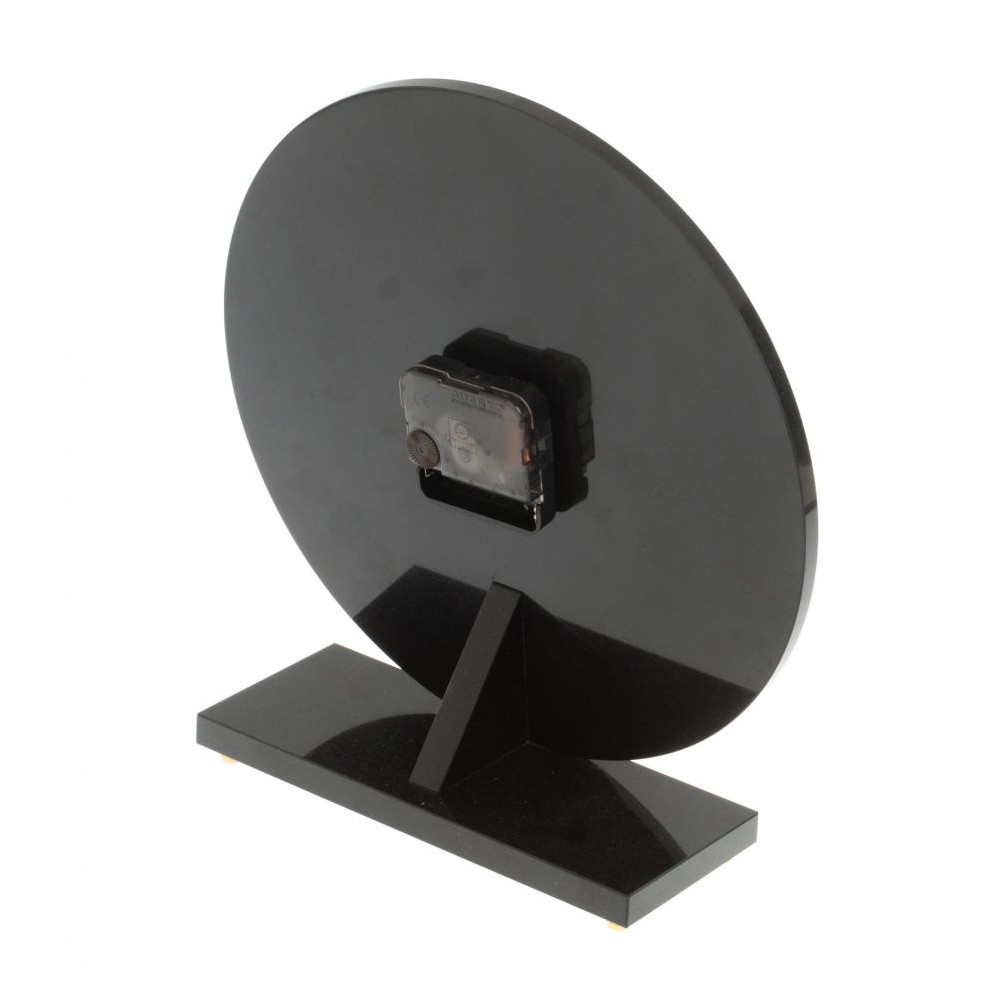 Часы настольные круглые из натурального камня Малахит Round Stone Clock