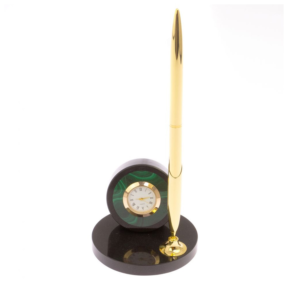 Часы настольные с ручкой из натурального камня Stone Clock