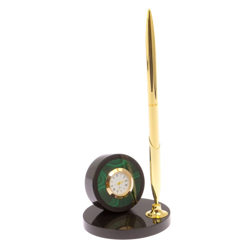 Часы настольные с ручкой из натурального камня Stone Clock