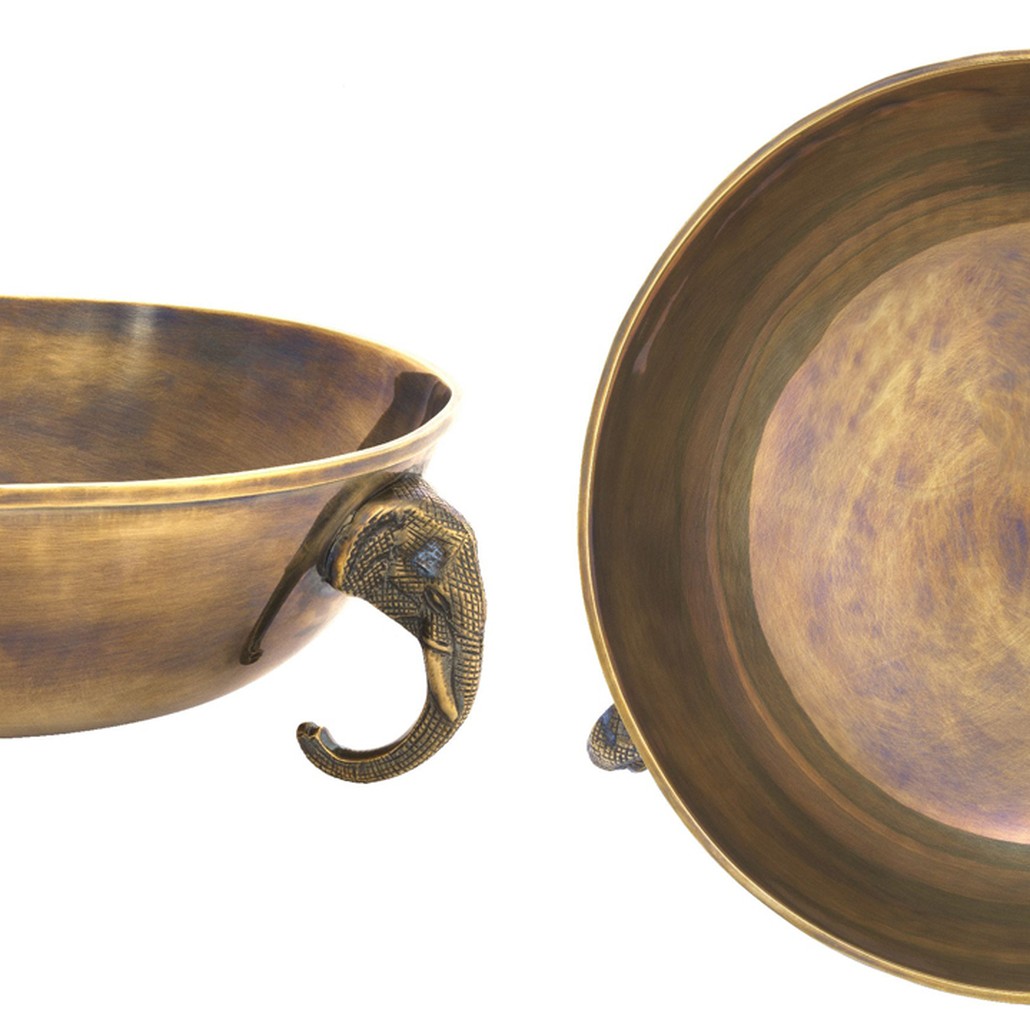 Чаша Eichholtz Bowl Maharaja brass