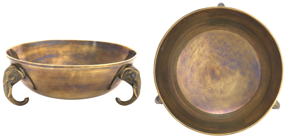 Чаша Eichholtz Bowl Maharaja brass