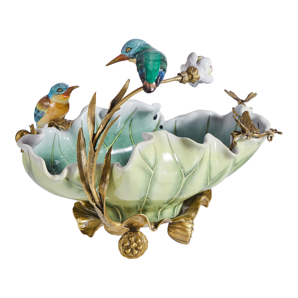 Чаша в виде листка лотоса с птицами Eden Garden