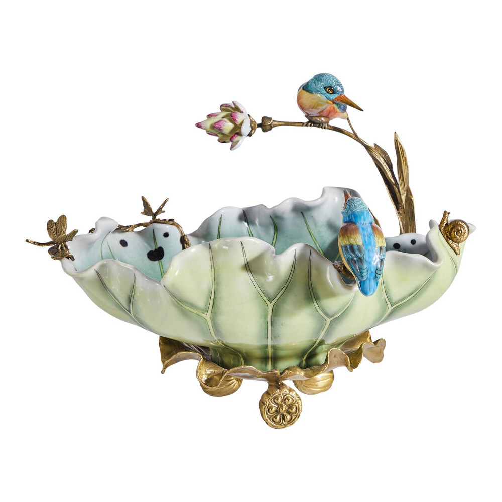 Чаша в виде листка лотоса с птицами Eden Garden