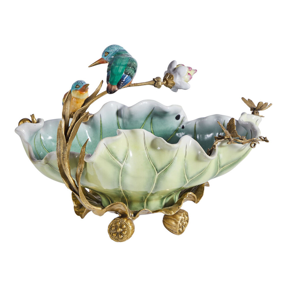 Чаша в виде листка лотоса с птицами Eden Garden