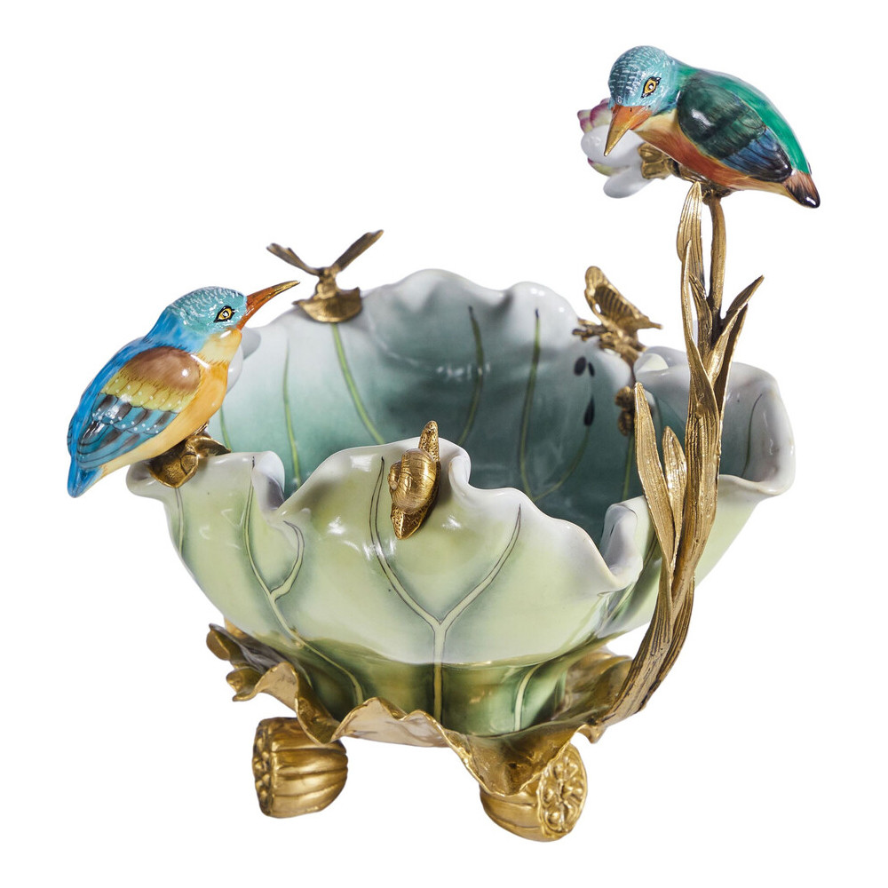 Чаша в виде листка лотоса с птицами Eden Garden