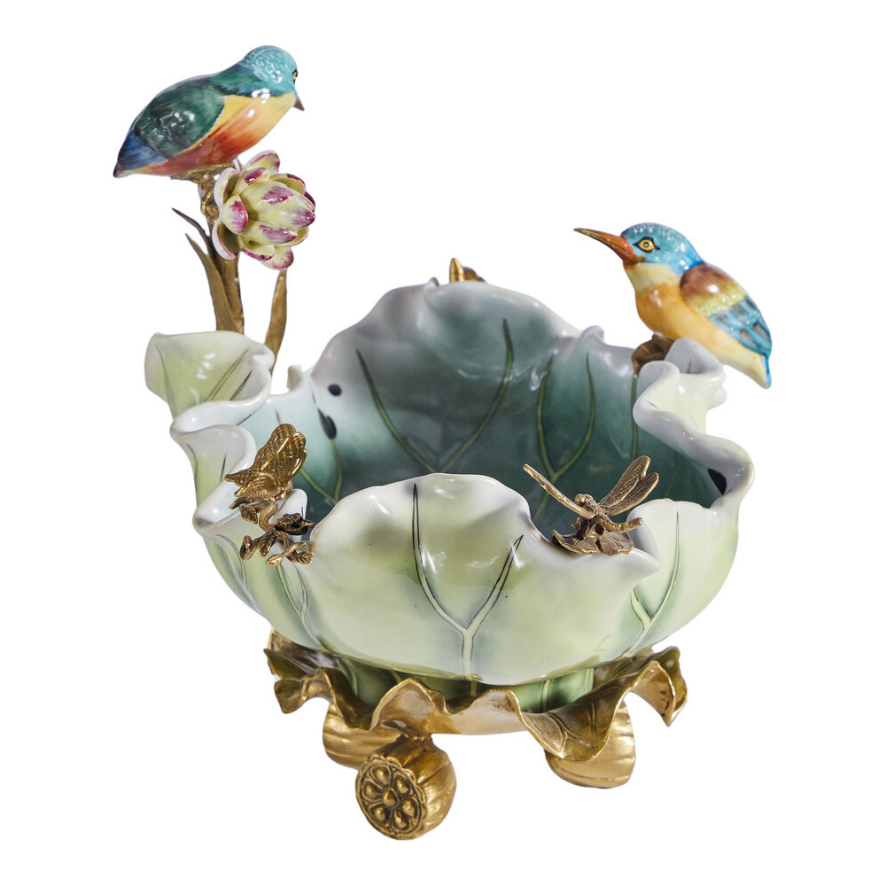 Чаша в виде листка лотоса с птицами Eden Garden