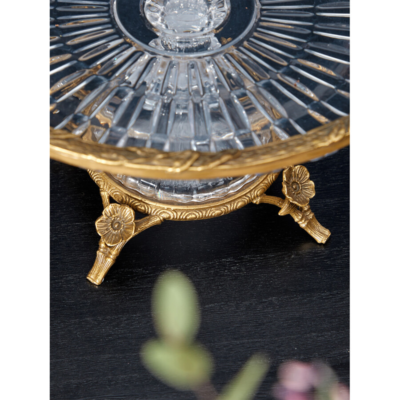 Чаша из прозрачного стекла с фигурками разноцветных попугаев на ободке 38 Eden Garden