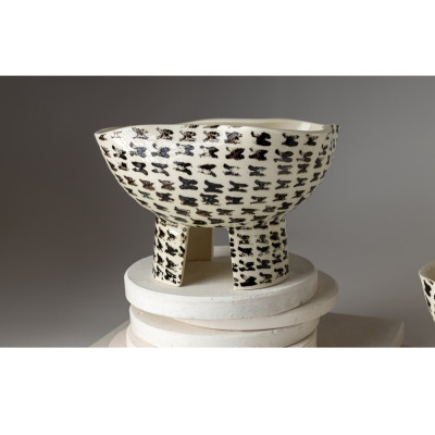 Чаша на ножках для фруктов или сухофруктов "Лонерно"