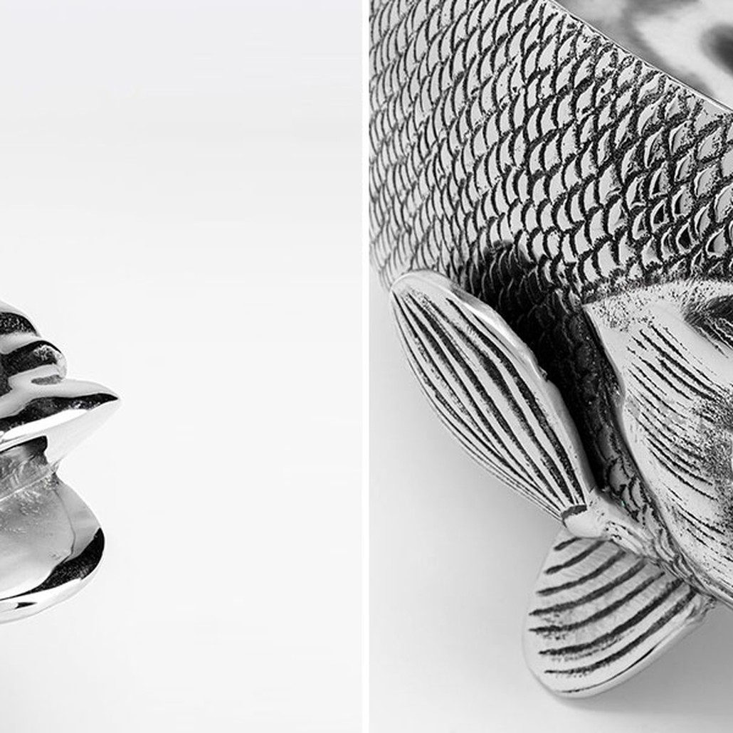 Чаша серебряная Рыбка Silver Fish