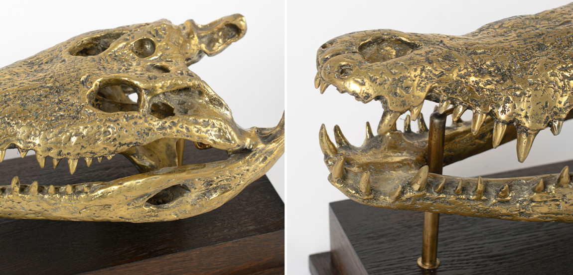 Череп Крокодила Латунь