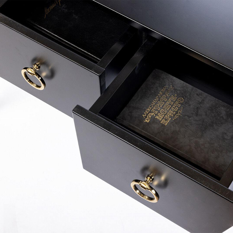 Черная консоль Сontemporary Art Deco