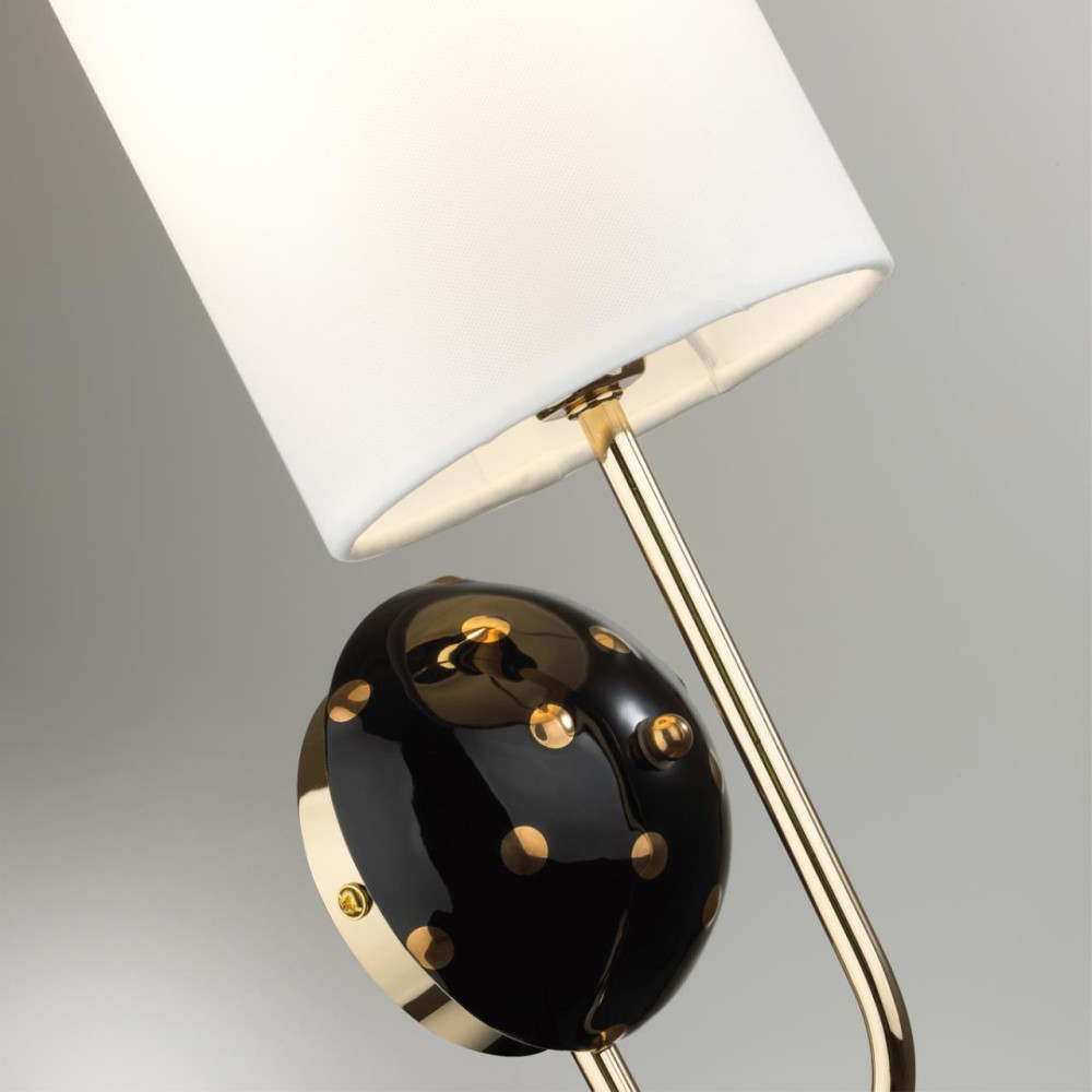 Черно-белое бра Ladybug