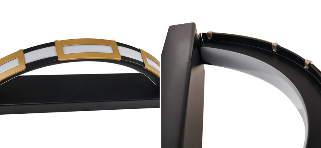 Черное бра с золотым декором Range