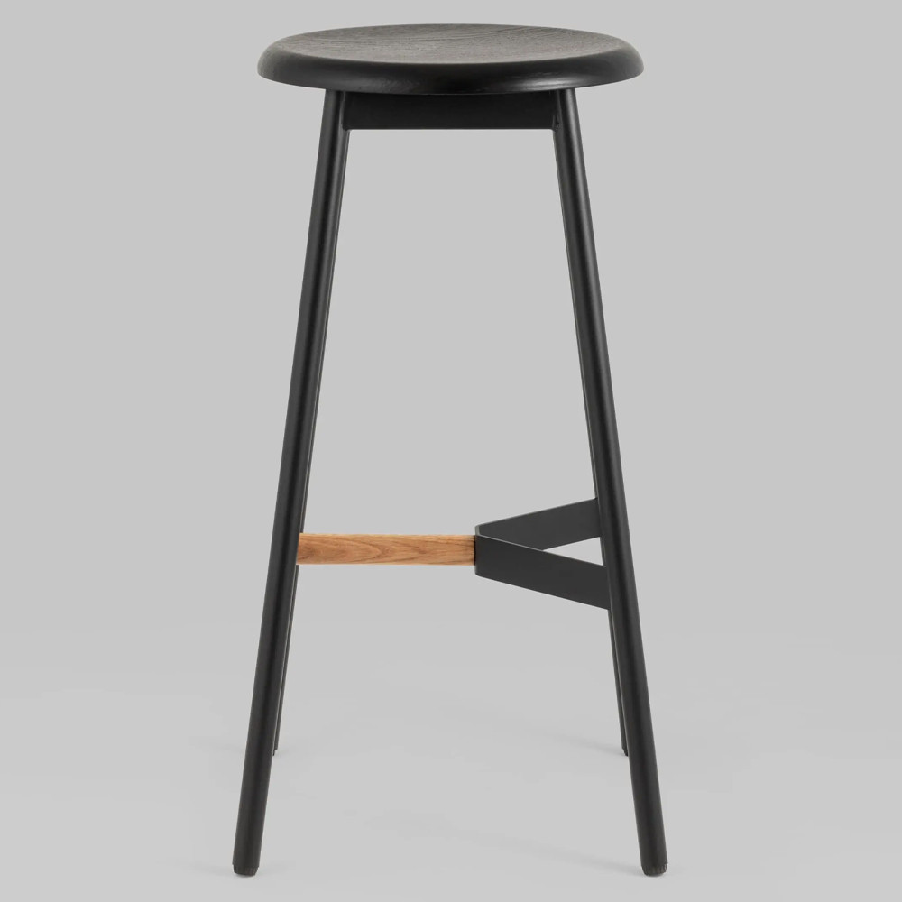 Черный барный стул Knopper