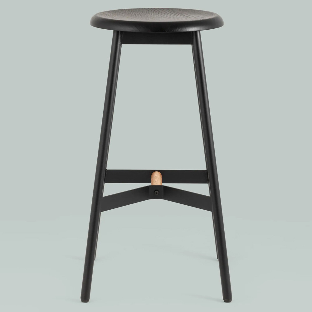 Черный барный стул Knopper