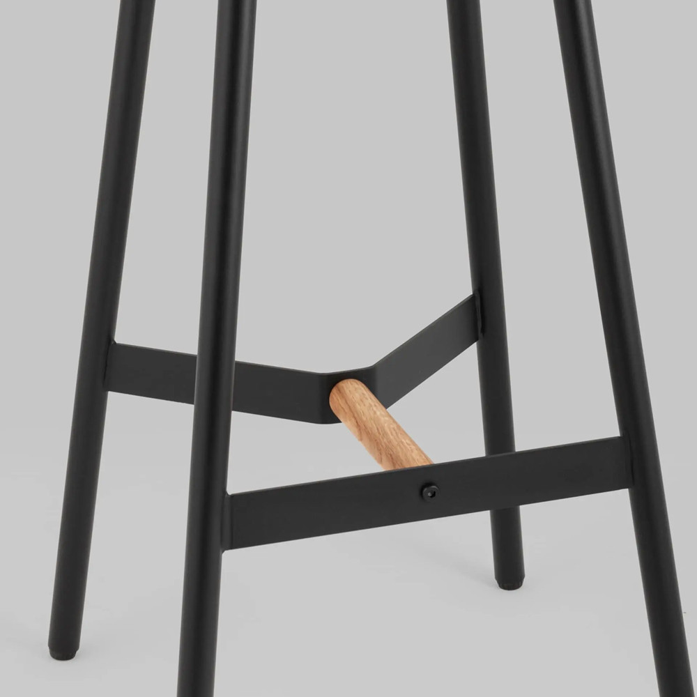 Черный барный стул Knopper