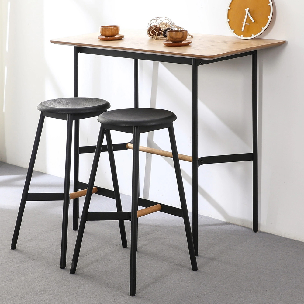 Черный барный стул Knopper