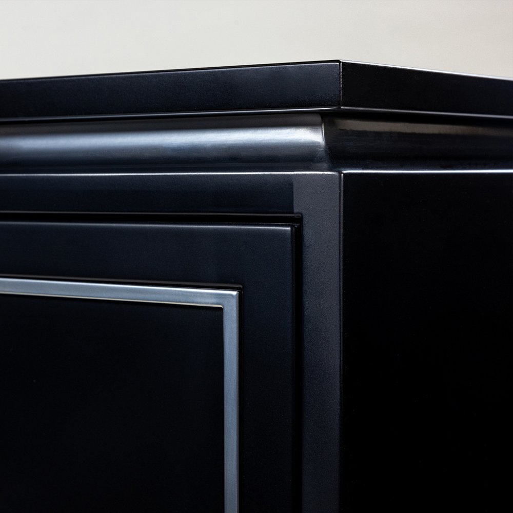 Черный комод в стиле арт-деко Luciano