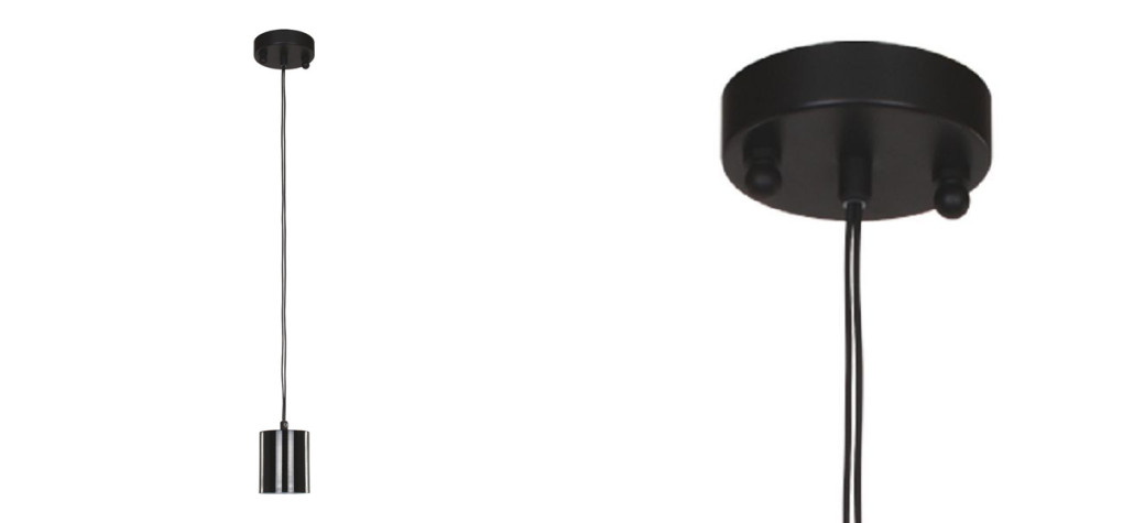 Черный подвесной светильник Wireflow Suspension