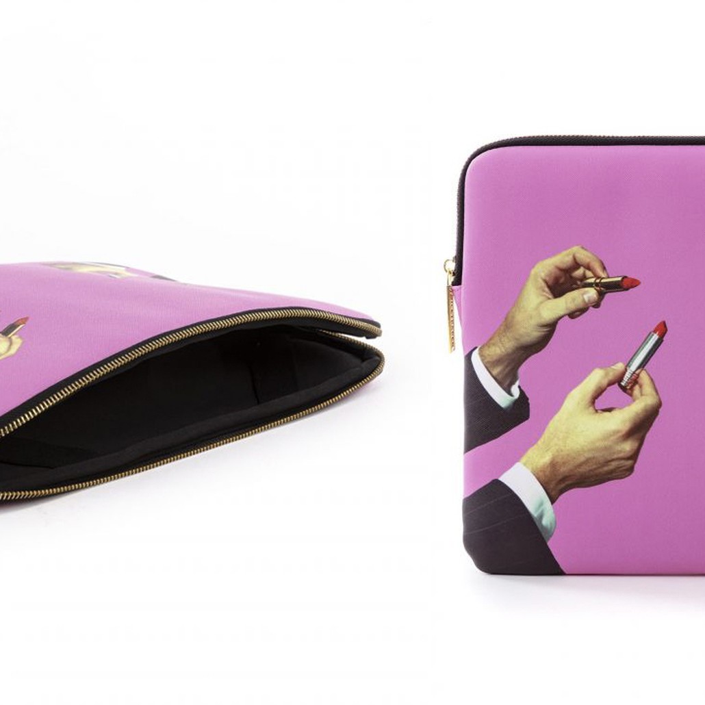 Чехол для ноутбука Seletti Laptop Bag Lipsticks Pink