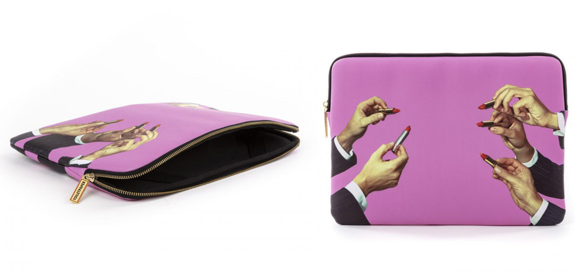 Чехол для ноутбука Seletti Laptop Bag Lipsticks Pink