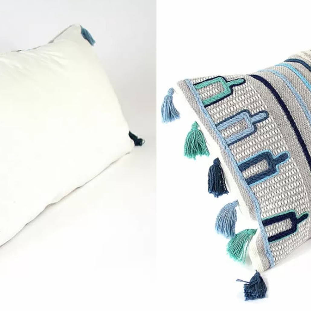 Чехол на подушку Blue Ikat