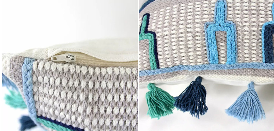 Чехол на подушку Blue Ikat