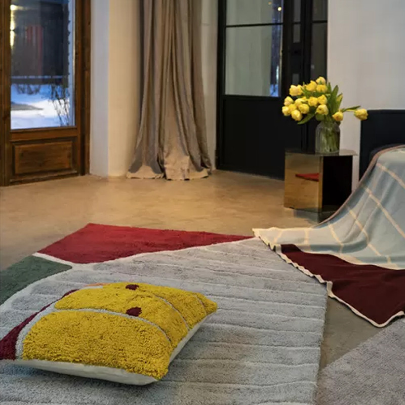 Чехол на подушку с рисунком горчичного цвета Elan Textured