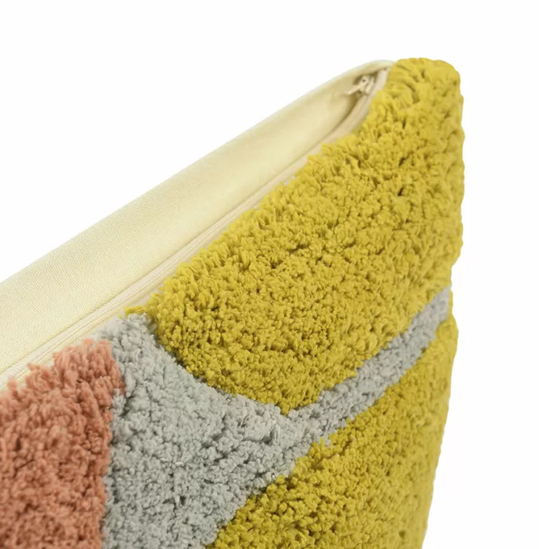 Чехол на подушку с рисунком горчичного цвета Elan Textured