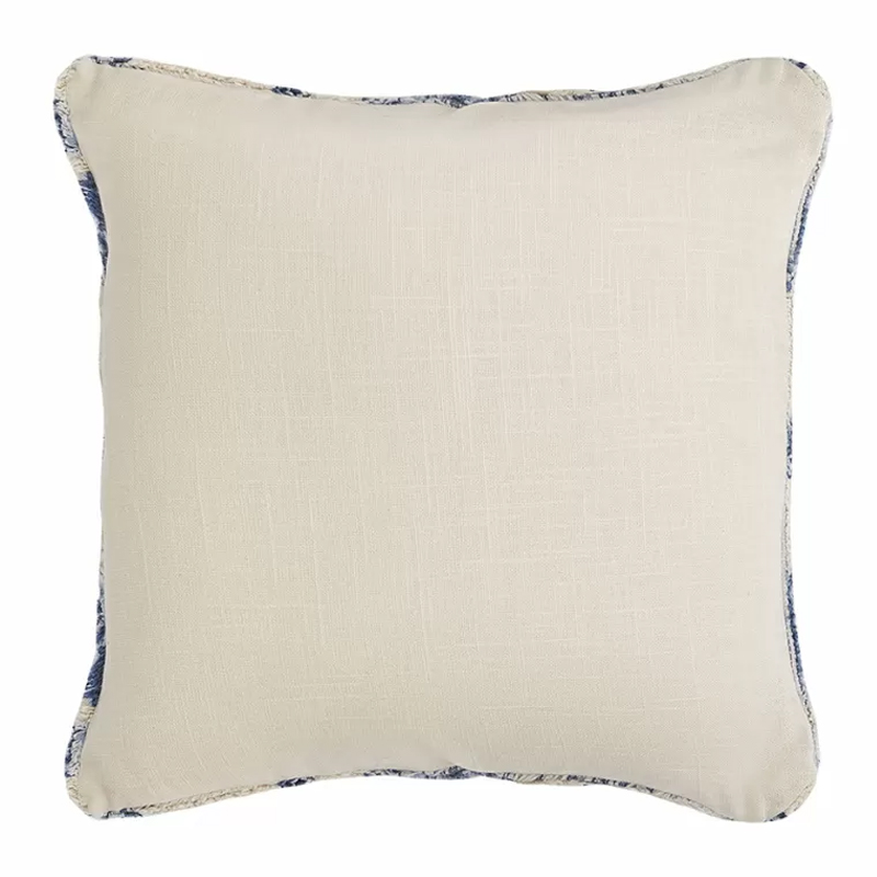 Чехол на подушку с узором в этно-стиле Blue Ikat