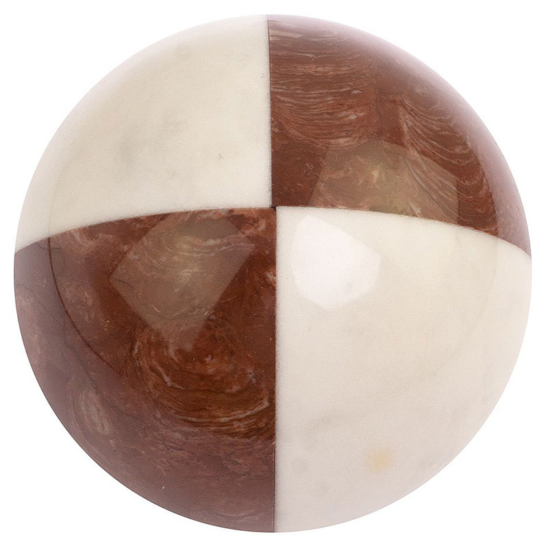 Шар декоративный из натуральных камней Лемезит и Мрамор Белый Natural Stone Spheres